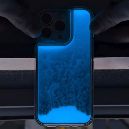 Blue Glow Luminous Case For iPhone