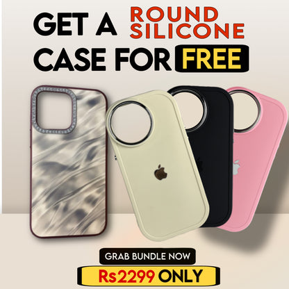 BUY GIRL'S DIAMOND CASE AND GET A ROUND SILICONE CASE FOR FREE!