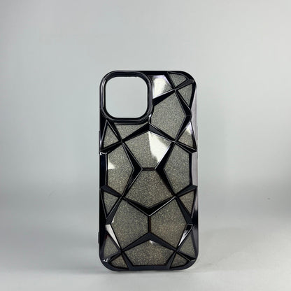 Black Shimmer Women Iphone Cover