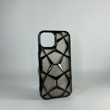 Black Shimmer Women Iphone Cover