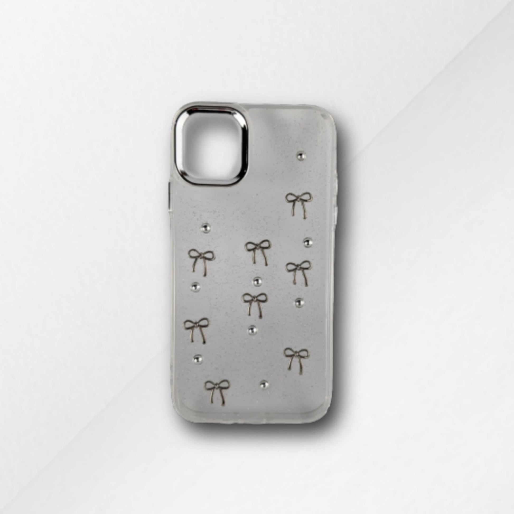 Bow iPhone case for girls with pink stylish design and durable protection