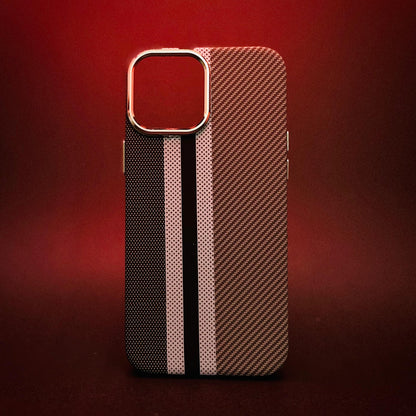 Straight Lines Carbon Fiber Premium IPhone Case