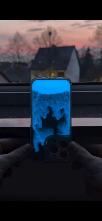 Blue Glow Luminous Case For iPhone